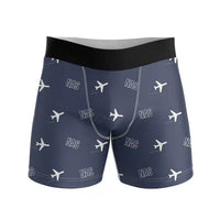 Thumbnail for Lynden Pindling International Airport Nassau (NAS) Men Boxers - Pattern - Navy Blue