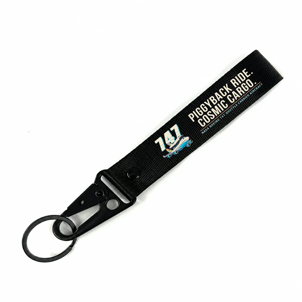 NASA Boeing 747 Shuttle Carrier Aircraft Hawk-Shaped Key Chains - Black - Cartoon