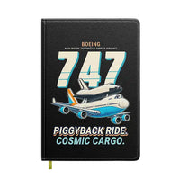Thumbnail for NASA Boeing 747 Shuttle Carrier Aircraft - Cartoon - Notebook - Black
