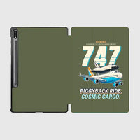Thumbnail for NASA Boeing 747 Shuttle Carrier Aircraft - Cartoon - Samsung Tablet - Green Army