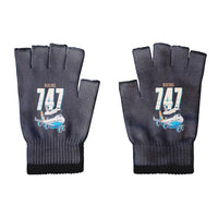 Thumbnail for NASA Boeing 747 Shuttle Carrier Aircraft - Gloves - Cut - Cartoon - Black