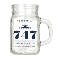 Thumbnail for NASA Boeing 747 Shuttle Carrier Aircraft - Heritage - Cocktail Glass (Mason Jar)
