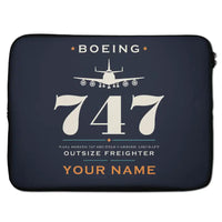 Thumbnail for NASA Boeing 747 Shuttle Carrier Aircraft - Heritage + Name - Laptop Sleeve