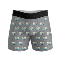 Thumbnail for NASA Boeing 747 Shuttle Carrier Aircraft - Men Boxers - Original Pattern - Gray