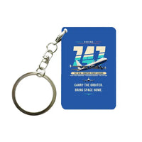 Thumbnail for NASA Boeing 747 Shuttle Carrier Aircraft - Original - Key Chain - Blue