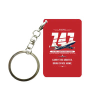 Thumbnail for NASA Boeing 747 Shuttle Carrier Aircraft - Original - Key Chain - Red