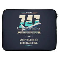 Thumbnail for NASA Boeing 747 Shuttle Carrier Aircraft - Original - Laptop Sleeve
