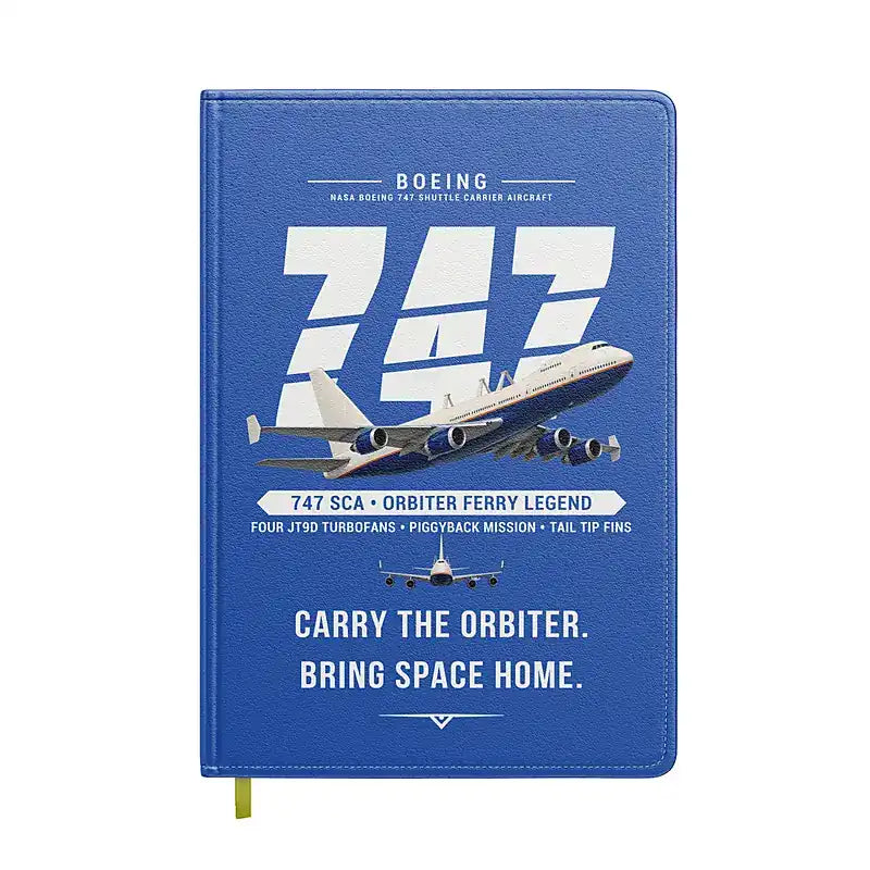 NASA Boeing 747 Shuttle Carrier Aircraft - Original - Notebook - Blue