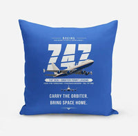 Thumbnail for NASA Boeing 747 Shuttle Carrier Aircraft - Original - Pillow - Blue