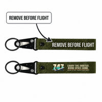 Thumbnail for NASA Boeing 747 Shuttle Carrier Aircraft Hawk-Shaped Key Chains - Dark Green - Original - Remove Before Flight