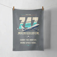 Thumbnail for NASA Boeing 747 Shuttle Carrier Aircraft - Original - Towel - Gray
