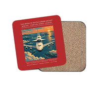 Thumbnail for NASA Boeing 747 Shuttle Carrier Aircraft - Poster - Coaster - Red
