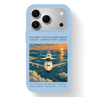 Thumbnail for NASA Boeing 747 Shuttle Carrier Aircraft - Poster - MagSafe iPhone 17 Pro - Light Blue