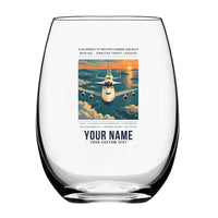 Thumbnail for NASA Boeing 747 Shuttle Carrier Aircraft - Poster + Name - Water & Drink Glass