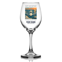 Thumbnail for NASA Boeing 747 Shuttle Carrier Aircraft - Poster + Name - Wine Glass