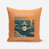 Thumbnail for NASA Boeing 747 Shuttle Carrier Aircraft - Poster - Pillow - Orange