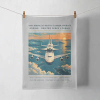 Thumbnail for NASA Boeing 747 Shuttle Carrier Aircraft - Poster - Towel - Light Gray