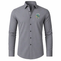Thumbnail for Governador Aluízio Alves International Airport (NAT) Shirts - Long Sleeve Shirt - Badge - Gray
