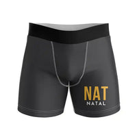Thumbnail for Governador Aluízio Alves International Airport (NAT) Men Boxers - Code - Black