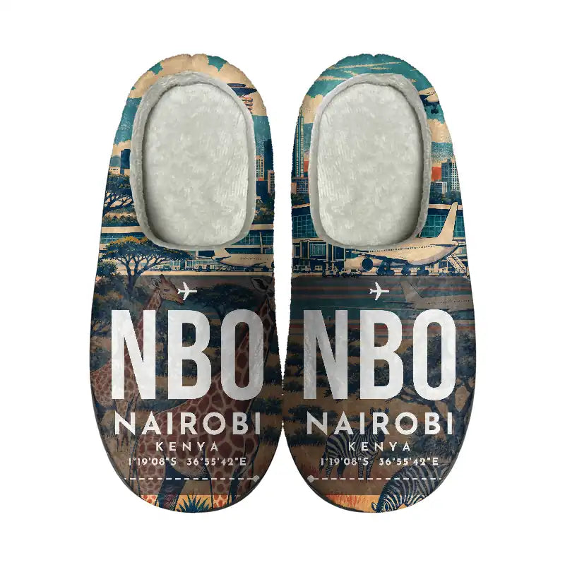 Nairobi Jomo Kenyatta International Airport (NBO) Slippers & Flip Flops - Slippers - Cotton - Scene - Same