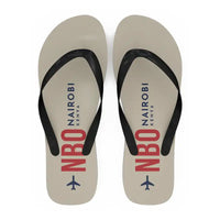 Thumbnail for Nairobi Jomo Kenyatta International Airport (NBO) Slippers & Flip Flops - Slippers - Flip Flops - Code - Beige