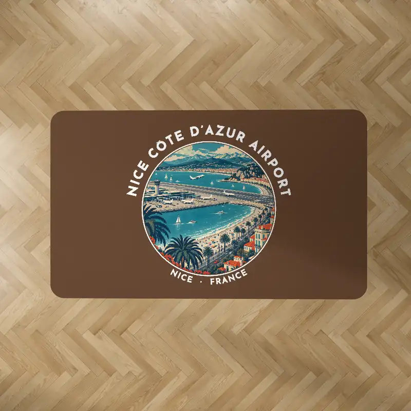 Nice Côte d’Azur Airport (NCE) Carpets - Carpet Rectangle - Badge - Brown