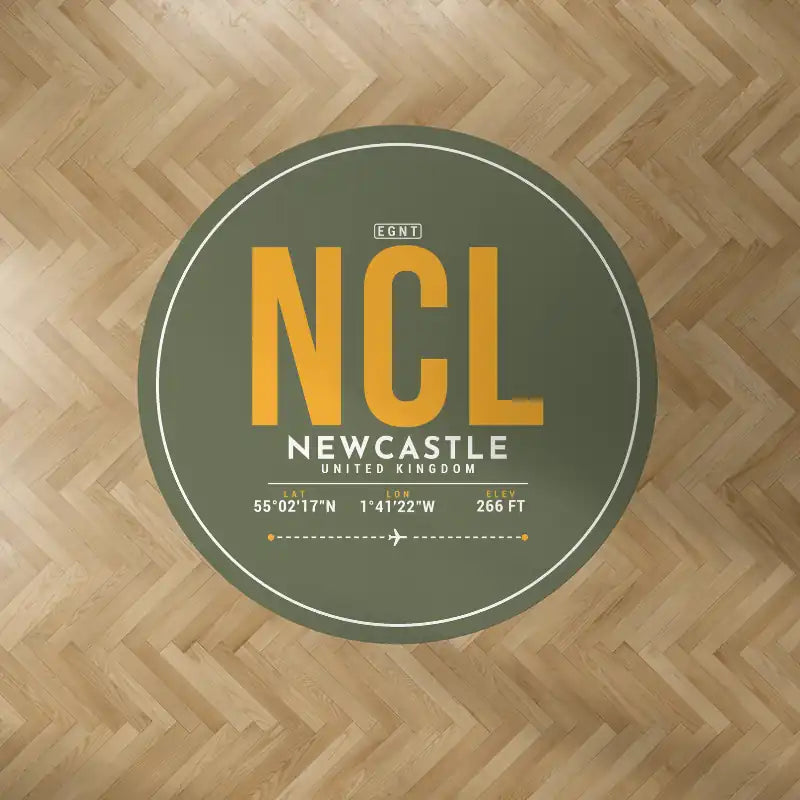 Newcastle International Airport (NCL) Carpets - Carpet Round - ID Tag - Green Army