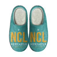 Thumbnail for Newcastle International Airport (NCL) Slippers & Flip Flops - Slippers - Cotton - Code - Same - Turquoise