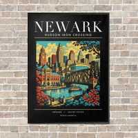Thumbnail for NEWARK - Poster - Canvas Framed - Black