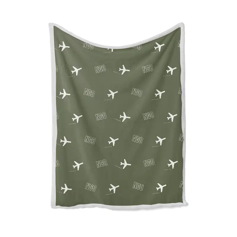 Central Japan International Airport (NGO) Bedding Sets & Blankets - Blanket - Pattern - Green Army