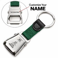Thumbnail for NGS - Seat Belt Key Chain - Customizable Boarding Pass - Green