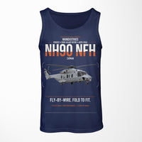 Thumbnail for NHIndustries NH90 NFH Caïman design on dark blue tank top