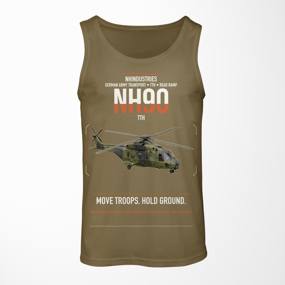 NHIndustries NH90 TTH design on green army tank top