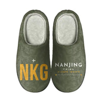 Thumbnail for Nanjing Lukou International Airport (NKG) Slippers & Flip Flops - Slippers - Cotton - Code - Different - Green Army