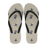 Thumbnail for Nanjing Lukou International Airport (NKG) Slippers & Flip Flops - Slippers - Flip Flops - Pattern - Beige
