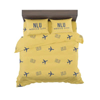 Thumbnail for Felipe Ángeles International Airport Mexico City (NLU) Bedding Sets & Blankets - Bedding Set - Pattern - Yellow