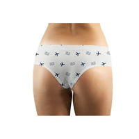 Thumbnail for Felipe Ángeles International Airport Mexico City (NLU) Women Panties - Pattern - White - Back