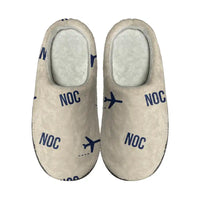 Thumbnail for Ireland West Airport Knock (NOC) Slippers & Flip Flops - Slippers - Cotton - Pattern - Beige
