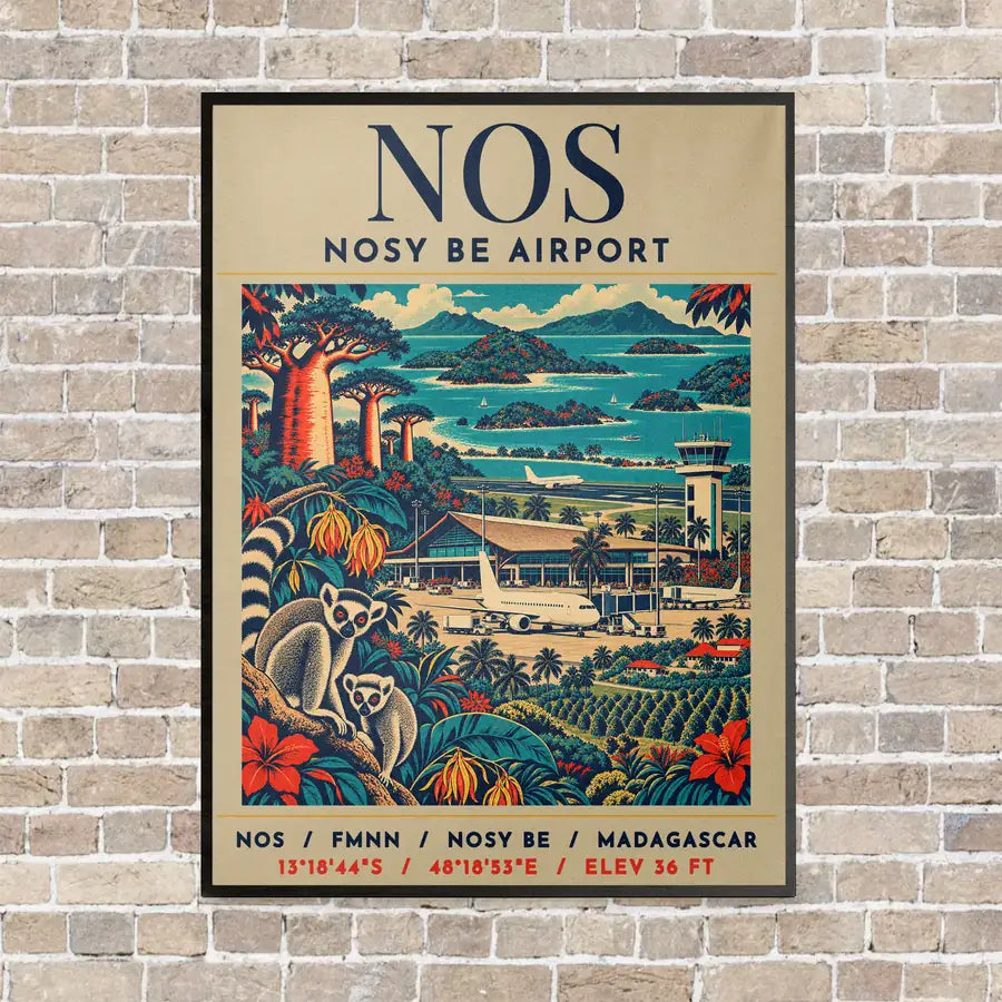 NOS - Poster - Canvas Framed - Beige
