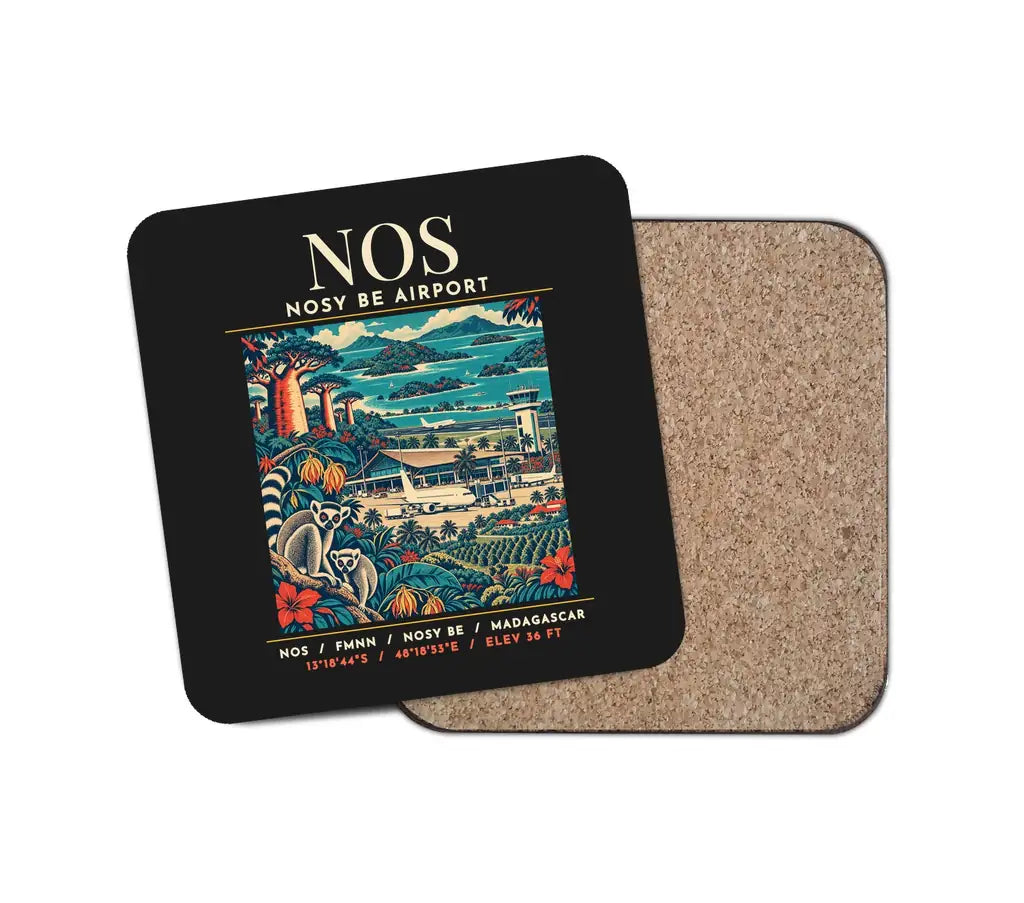 NOS - Poster - Coaster - Black