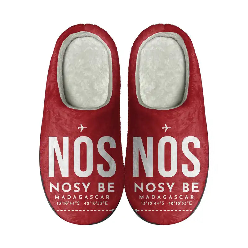 Nosy Be International Airport (NOS) Slippers & Flip Flops - Slippers - Cotton - Code - Same - Red