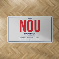 Thumbnail for Nouméa–La Tontouta International Airport (NOU) Carpets - Carpet Rectangle - ID Tag - Light Gray