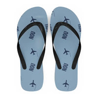 Thumbnail for Nouméa–La Tontouta International Airport (NOU) Slippers & Flip Flops - Slippers - Flip Flops - Pattern - Light Blue