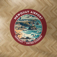 Thumbnail for Cornwall Airport Newquay (NQY) Carpets - Carpet Round - Badge - Dark Red