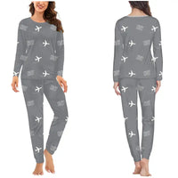 Thumbnail for Cornwall Airport Newquay (NQY) Pajamas - Women Pajamas - Gray