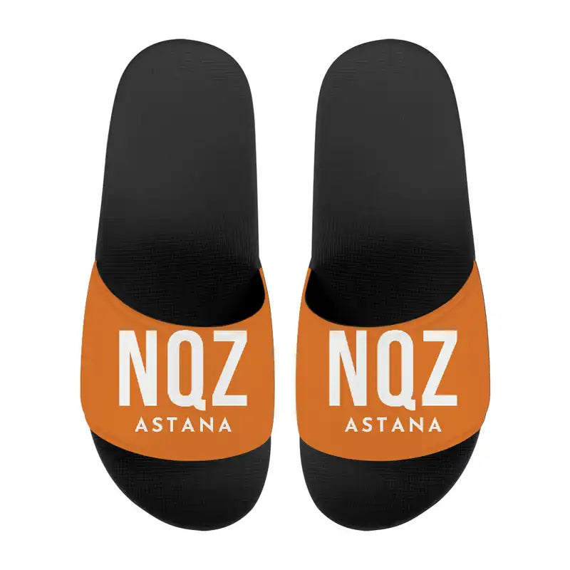 Nursultan Nazarbayev International Airport Astana (NQZ) Slippers & Flip Flops - Slippers - Sport - Code - Orange