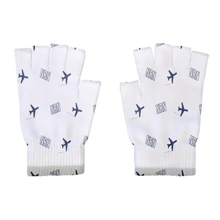 Weeze Airport (NRN) Gloves - Gloves - Cut - Pattern - White