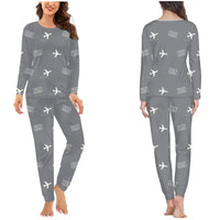 Thumbnail for Weeze Airport (NRN) Pajamas - Women Pajamas - Gray