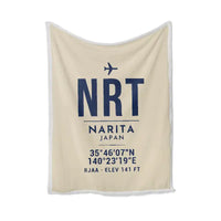 Thumbnail for Tokyo Narita International Airport (NRT) Bedding Sets & Blankets - Blanket - ID Tag - Beige