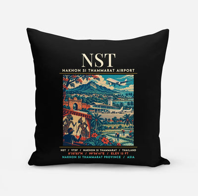 NST - Poster - Pillow - Black
